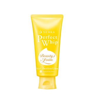 Senka Perfect Whip Vit C Poreless Glow Yuzu 100G เซนกะ เพอร์เฟ็ค วิป วิตซี พอร์เลส โกลว์ ยูซุ 100กรัม