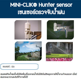 Rain Sensor Hunter Mini-Clik เซนเซอร์ตรวจจับปริมาณน้ำฝน Hunter