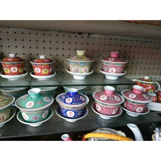 ถ้วยน้ำชางานเซรามิคงานวาดมือ