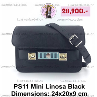 👜: New!! PS11 Mini Linosa Black Bag‼️ก่อนกดสั่งรบกวนทักมาเช็คสต๊อคก่อนนะคะ‼️