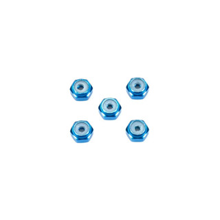 TAMIYA 15500 JR 2MM ALUMINUM LOCK NUT Blue (5Pcs)