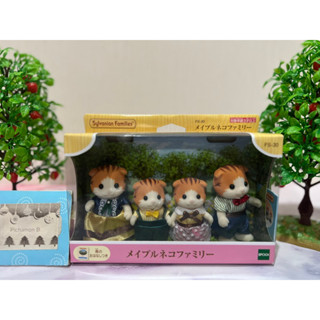 Sylvanian Families Maple Cat Family ซืลวาเนียน ครอบครัว แมว เมเปิ้ลแคท มือ1 Brand new