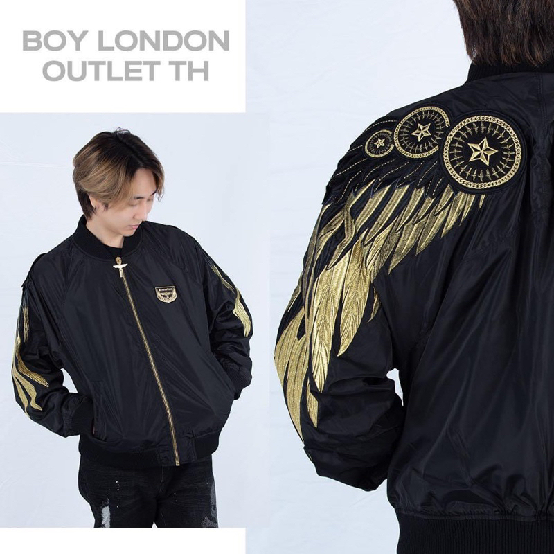 BOY LONDON JACKET BLACK/ GOLD รหัส B83JP1303U