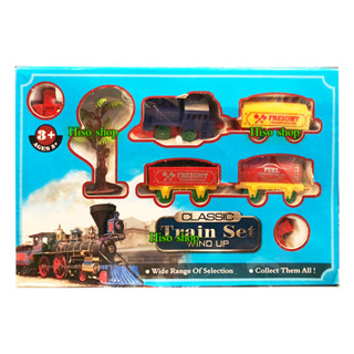 รถไฟ Classic Train set กล่องสีฟ้า