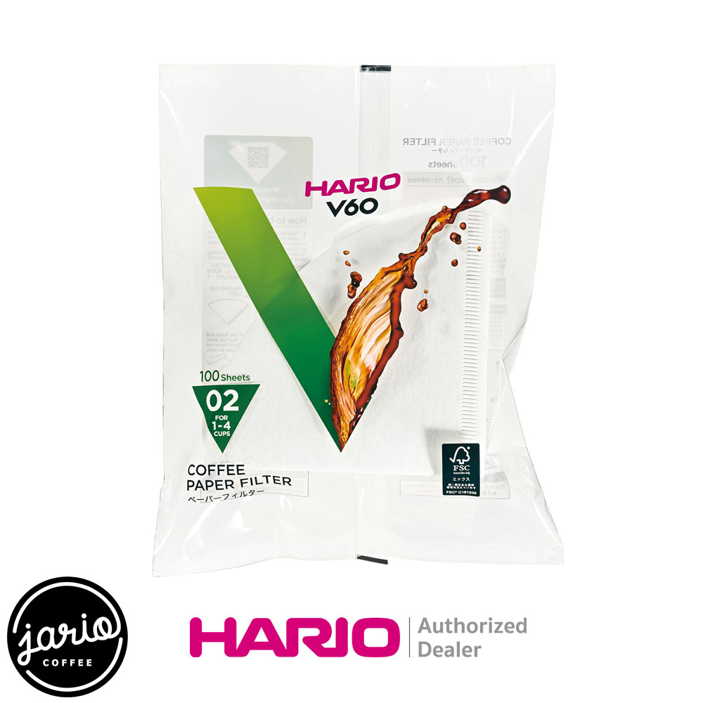 JARIO x HARIO กระดาษกรองกาแฟ HARIO V60 (แท้จากญี่ปุ่น) 100 แผ่น Drip Pour-Over Coffee Filter