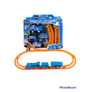 ROBOCAR POLI Train Track รถไฟมหาสนุก รถไฟใส่ถ่านวิ่งราง