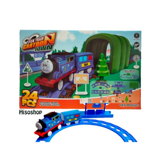 FUN TRAIN CARTOON TOWN รถไฟมหาสนุก รถไฟใส่ถ่านวิ่งราง