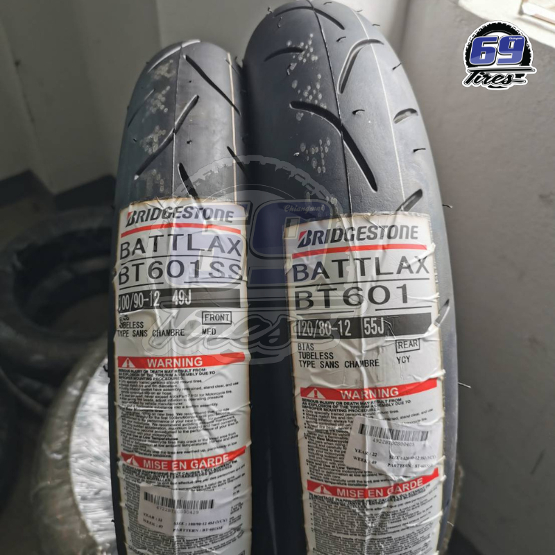 [Bridgestone] ยาง Bridgestone BT-601 ยางซิ่งสำหรับ Scooter ขอบ 12