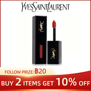 YSL Yves Saint Laurent Black Tube Lip Glaze Lipstick Moisturizing Lasting Mirror Glass Tomato Color#416