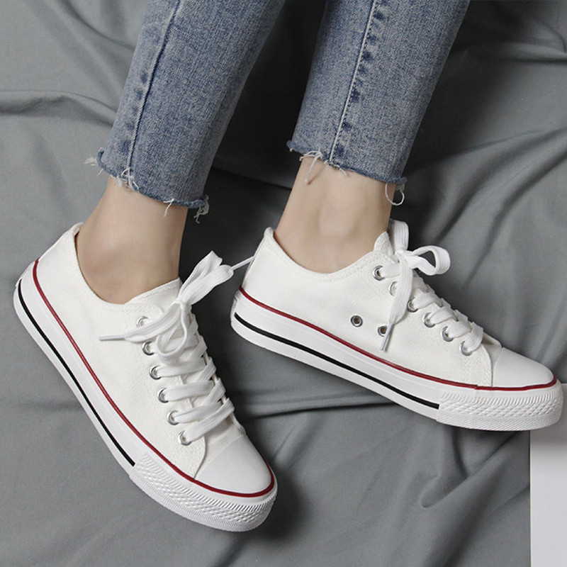 WALKING 👟 รองเท้าผ้าใบ สไตล์คลาสสิก ใส่​ได้​หญิง​และ​ชาย ทรงเตี้ย ใส่สบาย ระบายอากาศดี ไซส์ 36-44