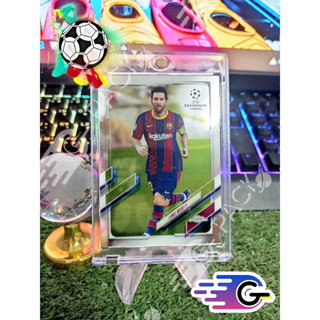 การ์ดนักฟุตบอล 2020-21 Topps Chrome UEFA Champions League #1 Lionel Messi FC Barcelona (แถม Topload+teambag)