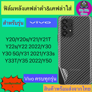 ฟิล์มหลังเคฟล่า Vivo รุ่น Y20/Y20s/Y21/Y21t/Y22s/Y22 2022/Y30/Y30 5G/Y31/Y33s/Y33t/Y35 2022/Y50/Y36