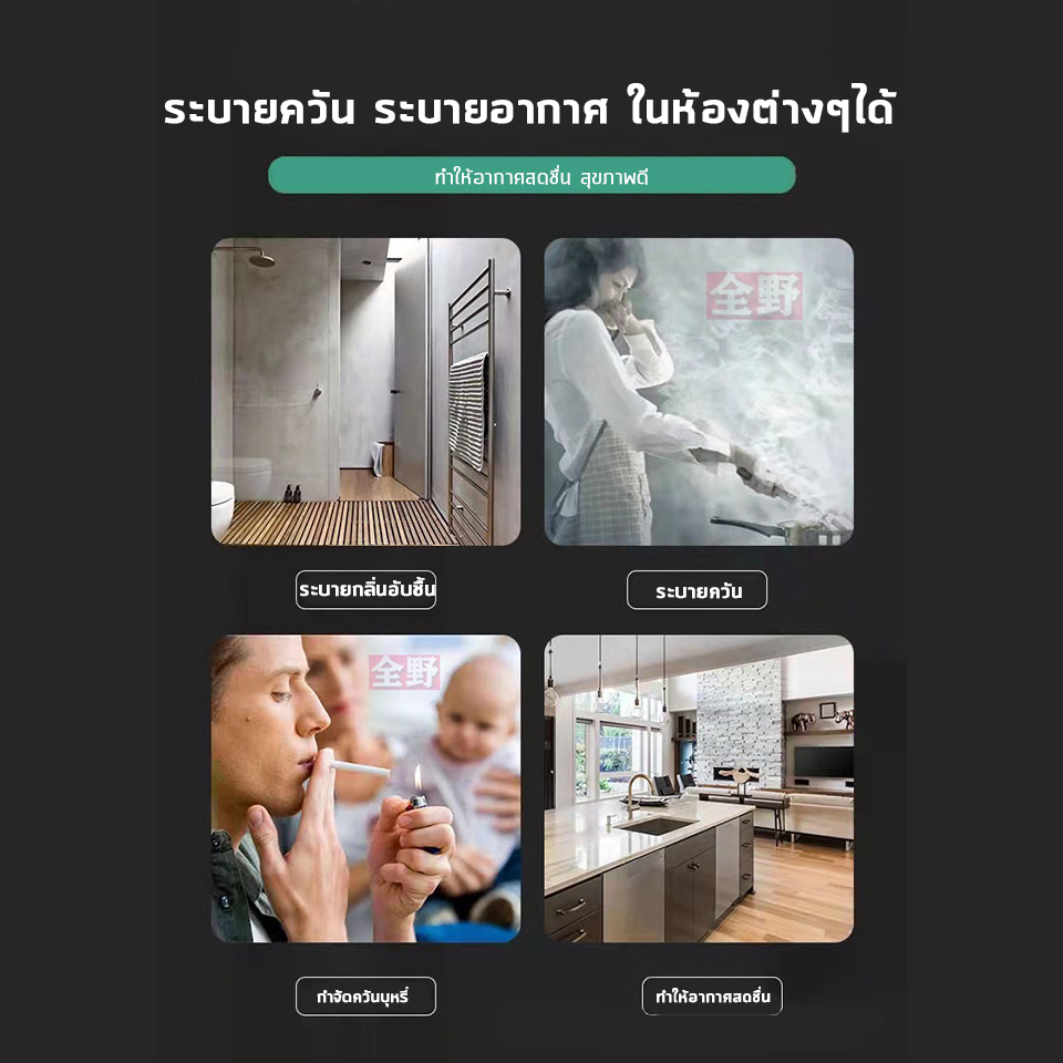 Exhaust fan พัดลมดูดอากาศ 220V พัดลมระบายอากาศ พัดลมดูดอากาศติดเพดาน เงียบปริมาณลมขนาดใหญ่ 8 