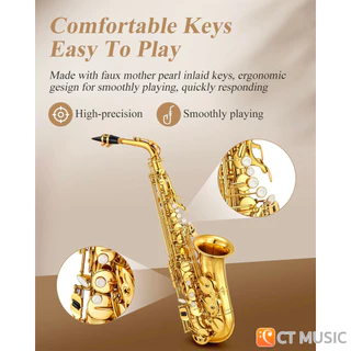 Eastar AS-II Student Gold Lacquer E Flat Alto Saxophone แซ็กโซโฟน