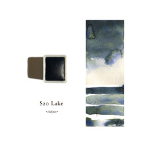 HANDMADE WATERCOLOR | S20 Lake | สีน้ำแบบก้อน อุปกรณ์ศิลปะ