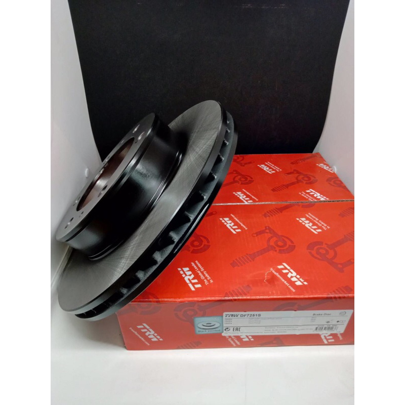 จานดิสเบรคหน้า  TRW. DF 7251 S โตโยต้า วีโก้  4×4 (ตัวสูง)  VIGO 4×4. ปี  04-08 ฟรี รันเนอร์ 05-14  