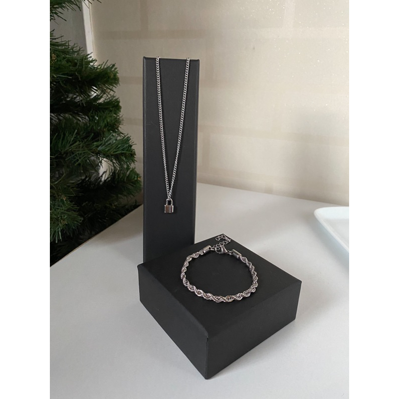 เซตสร้อยคอ ข้อมือ lock twist 269-.