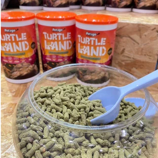 Pet2go / Turtle land อาหารเต่าบก 500 กรัม, 1กก, 2.5 กก เสริมสาหร่ายสไปรูลินา ลดการเกิดนิ่ว