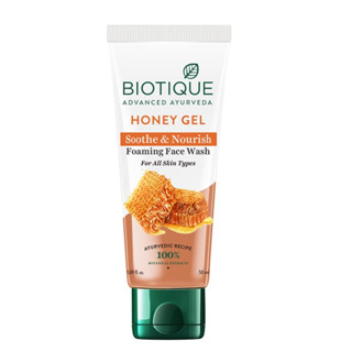 Biotique Honey Gel Soothe &amp; Nourish Foaming Face Wash For All Skin Types 100ml