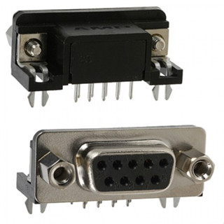 DB9 D-Sub Connector Right Angle 9Pins , Female