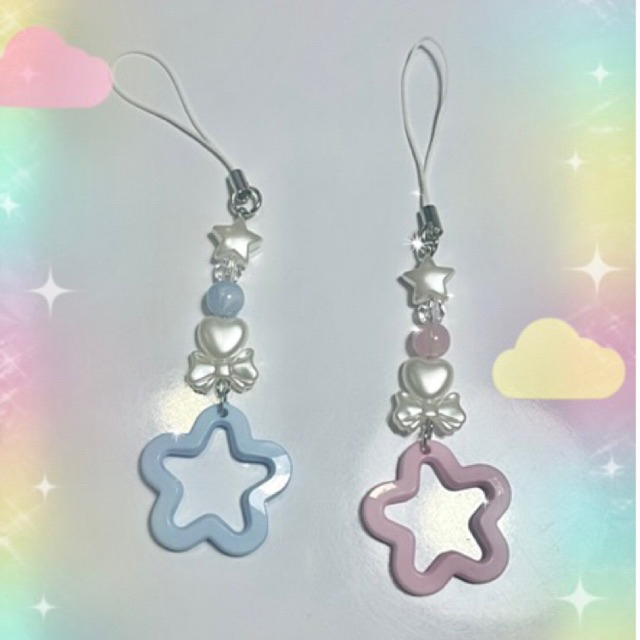 Beads keychain 🌟 “star” พวงกุญแจลูกปัด 💝🧤