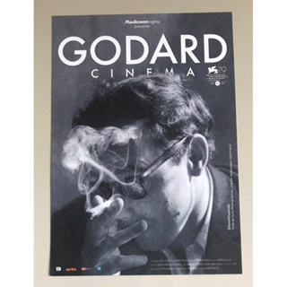 Handbill (แฮนด์บิลล์) หนัง “GODARD CINEMA”  ใบปิดจากประเทศญี่ปุ่น แผ่นหายาก ราคา 99 บาท