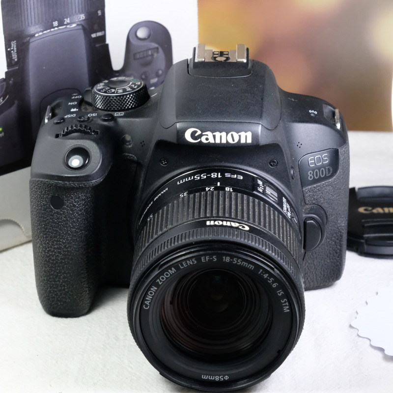 Canon 800d + lens 18-55mm f3.5-5.6 STM (มือสอง)