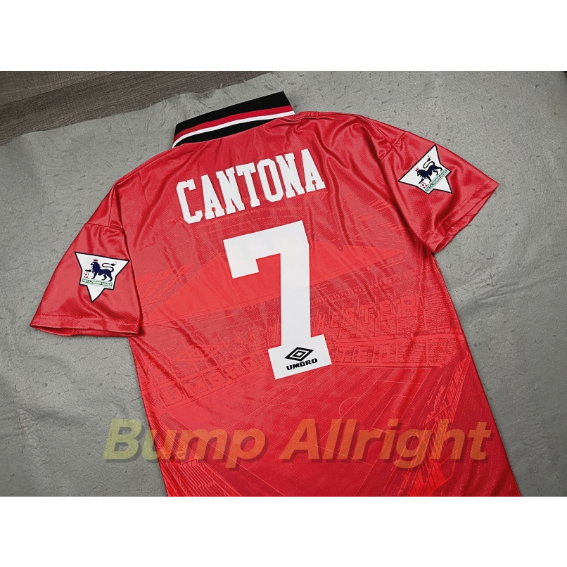 Retro : เสื้อฟุตบอลย้อนยุค Vintage ทีม แมน ยู Man Utd Home 1994 ลายสนามโอลเทรปฟอร์ด + 7 CANTONA, เสื