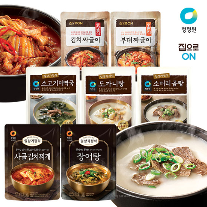 พร้อมส่ง 청정원 탕 เมนูอาหารเกาหลีสำเร็จรูปพร้อมทาน ซุปเกาหลี (เก็บอุณหภูมิห้อง) Chung jung one Soup