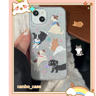 🎁ส่งของขวัญ🎁เคสไอโฟน สำหรับ 11 14 for iPhone Case 13 12 Pro Max แฟชั่น น่ารัก ลูกสุนัข กันกระแทก เคสนิ่ม เคสโทรศัพท์