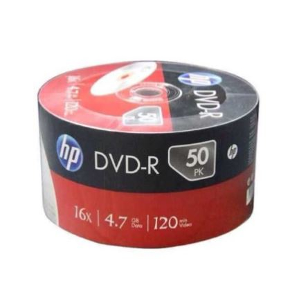 HP (ยกลัง 12 หลอด/600แผ่น) DVD-R 4.7Gb/หน้าขาว Printable( pack 50) สินค้าพร้องส่ง - รูปที่ 2