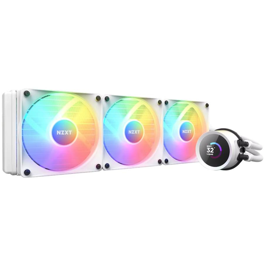 NZXT KRAKEN 360 RGB WHITE : RL-KR360-W1 COOLERS