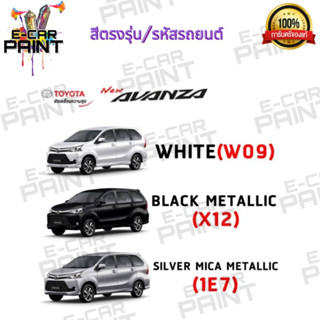 สีตรงเบอร์รถยนต์  TOYOTA NEW AVANZA   สีสเปรย์ Station Paint 2K  ขนาด  400 ml