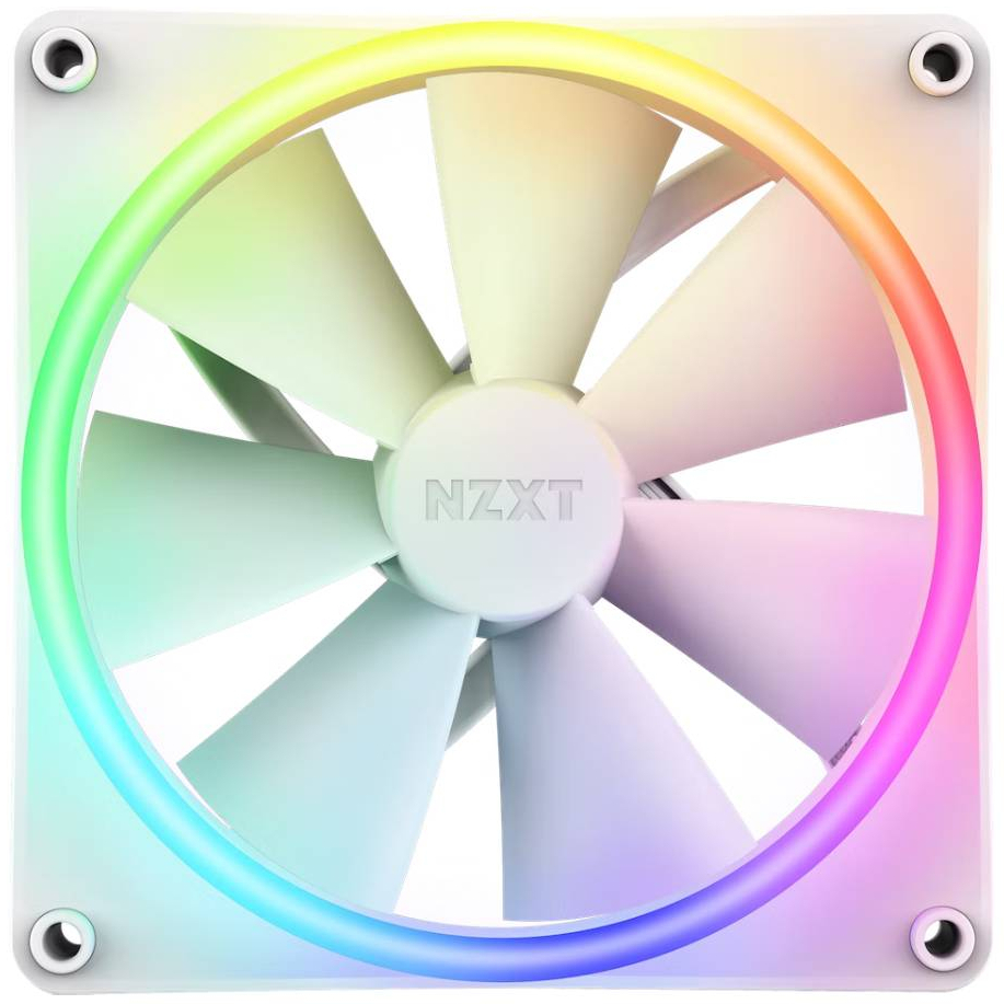NZXT F140 RGB DUO WHITE [1 x140MM RGB FAN]  : RF-D14SF-W1 COOLERS