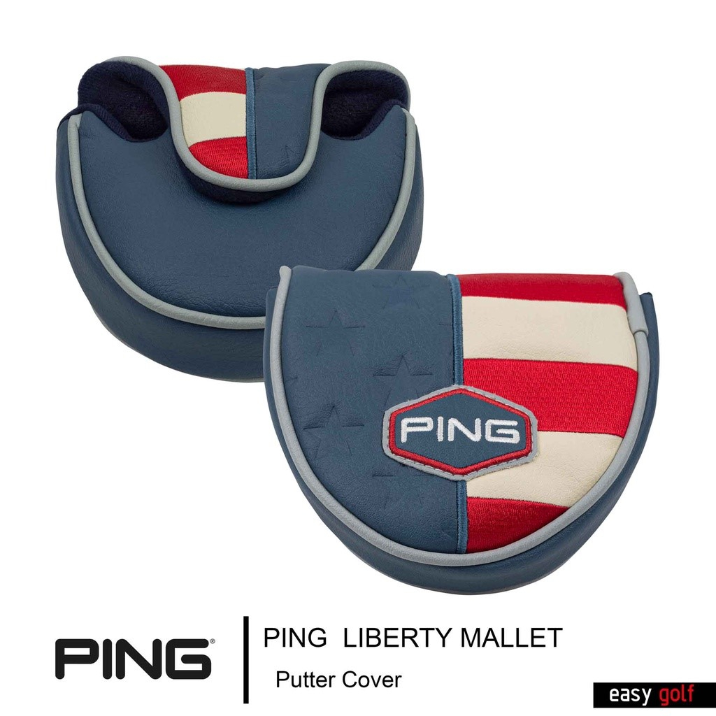 PING HEAD COVER PUTTER MALLET LIBERTY LIMITED PING HEAD COVER ปลอกหัวไม้กอล์ฟ ปลอกหุ้มหัวไม้กอล์ฟ