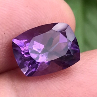 3.67ct พลอยอเมทิสต์ บราซิล 10.5x8mm VS Antique-Cut Natural Unheated Purple Amethyst, Brazil