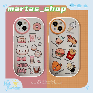 ❤️ส่งของขวัญ❤️ เคสไอโฟน 11 12 13 14 Pro Max การ์ตูน กราฟฟิตี ฤดูร้อน ความนิยม แฟชั่น Case for iPhone สาวน่ารักหัวใจ