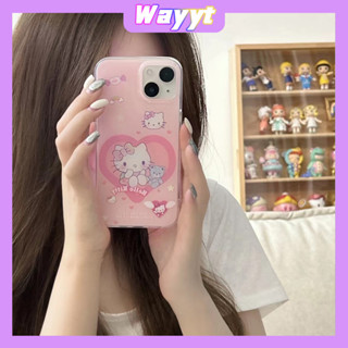 💖จัดส่ง24ชม TH💖iPhone 14 13 12 11 Pro Max เคส for เคสไอโฟน11 น่ารัก บางเบาพกพาง่าย การ์ตูน Hello Kitty แฟชั่น Case