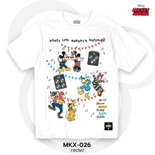 Power 7 Shop เสื้อยืดการ์ตูน มิกกี้เมาส์ ลิขสิทธ์แท้ DISNEY (MKX-026)