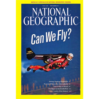 National Geographic Magazine, Can We Fly?, *********หนังสือมือสอง สภาพ 70-80%******