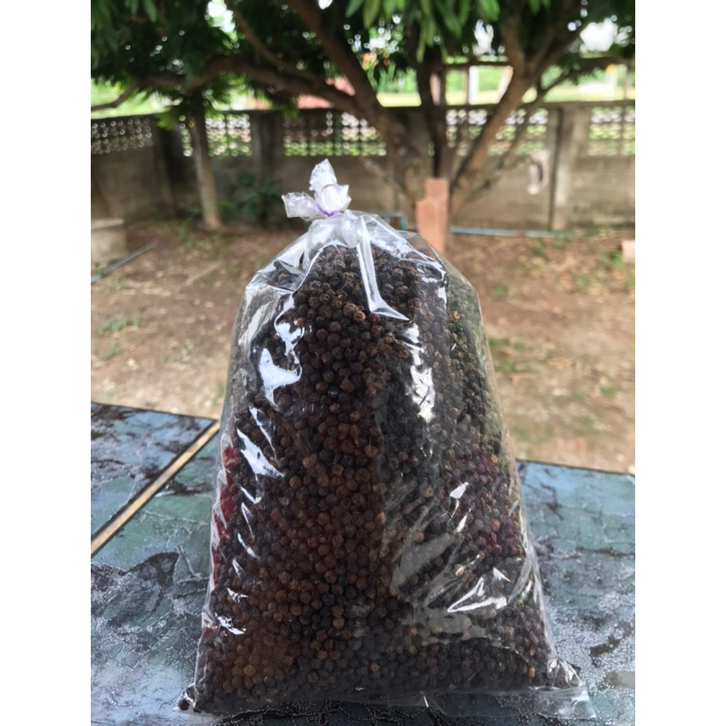 พริกไทยดำเม็ดตากแห้งแท้100%ขนาด500g1kg