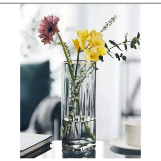 พร้อมส่ง 【Becky home shop】แจกันแก้วสไตล์ยุโรปสูง โปร่ง ใส่ดอกไม้ไว้พระ ตกแต่งห้องนั่งเล่น SAN-CCT