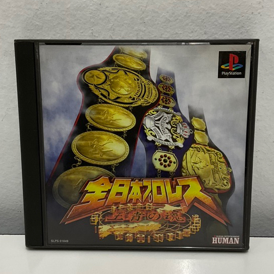 แผ่นแท้ [PS1] Zen-Nippon Pro Wrestling: Ouja no Tamashii (Japan) (SLPS-01849 | 02934 | 91428) Pro Wr