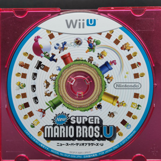 New Super Mario Bros. U ของแท้ Nintendo Wii U แผ่น B [เล่นได้] กล่อง - คู่มือ -