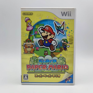 SUPER PAPER MARIO Nintendo Wii [JP] แผ่นมีรอย เล่นได้ ไม่มีคู่มือ