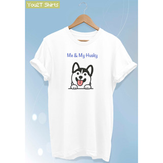 เสื้อยืดลายสุนัข ไซบีเรียน ฮัสกี้ Husky Dog Tshirt