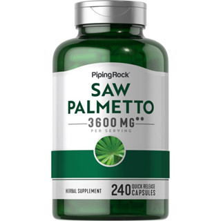 Saw Palmetto 3,600 mg. (240เม็ด) ปาล์มใบเลื่อย บำรุงต่อมลูกหมาก ผมร่วง ผมบาง หัวล้าน จากกรรมพันธุ์