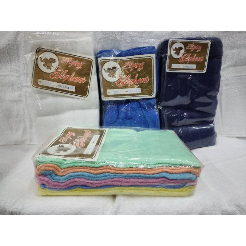 ผ้าขนหนูเช็ดผมเช็ดหน้า15×30นิ้วเป็นสินค้าไทยคอตต้อน100℅เนื้อผ้าไม่หนามากแต่รับประกันซับน้ำดี