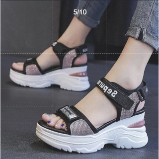 รองเท้าแตะผู้หญิงฤดูร้อน 2023 ผู้หญิงใหม่ตาข่ายสีแดงนักเรียน…