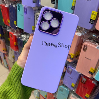 เคสกำมะหยี่สีพื้น ขอบโครเมียม✨สำหรับรุ่น Realme C53 /C51(รูปถ่ายตรงรุ่น)📮พร้อมส่งในไทย🚚🚛🚲